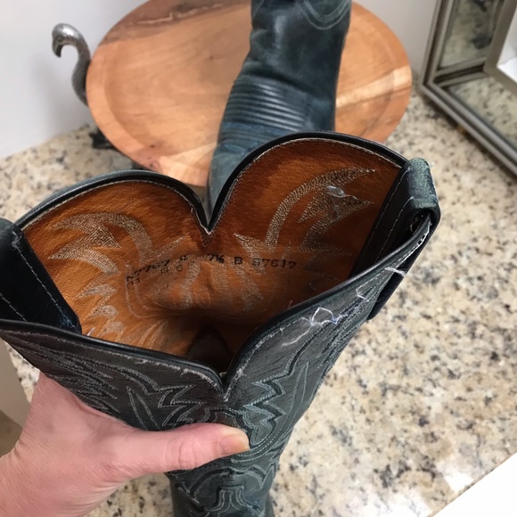 ALCALA’S Women’s Teal Boots / Sophisticated, Yet Rustic Sz 7.5 - Picture 5 of 10